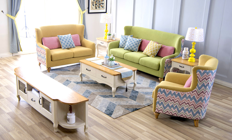 沙巴app官网现代家具法式风格罗曼+客厅系列
